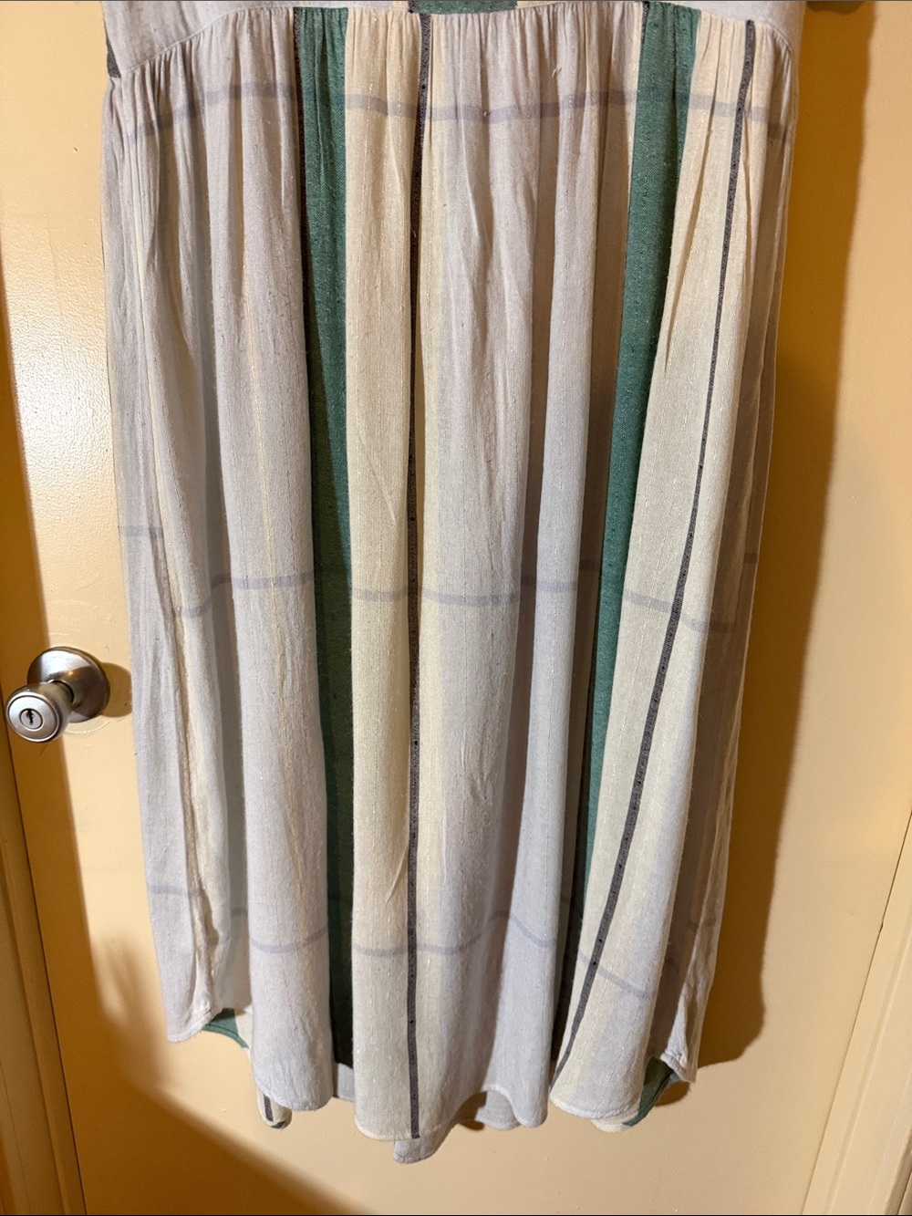 Dress - O’Neill - Light Blue Multi Stripe Button-Up Midi - SZ XL - Cotton Blend - Picture 11 of 14